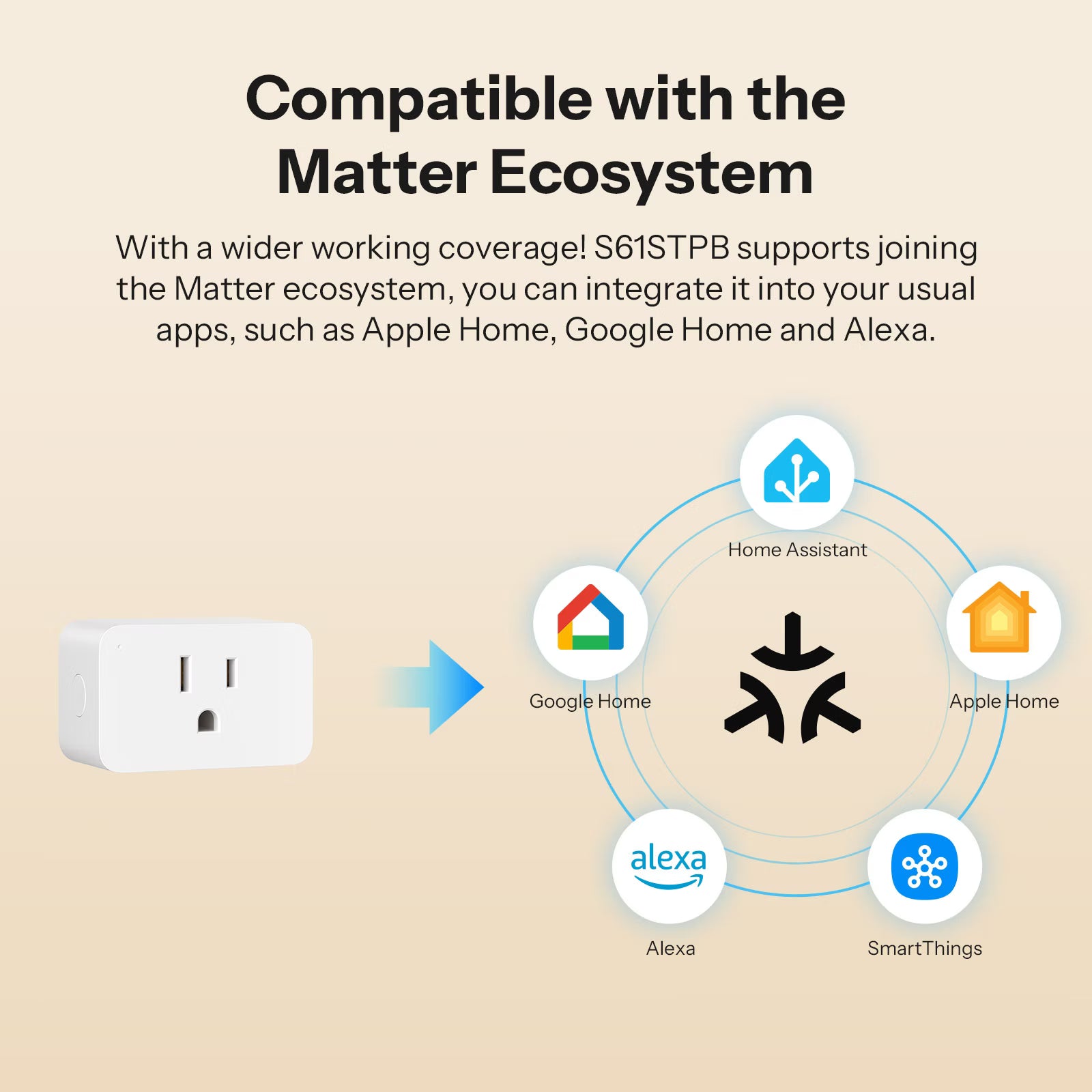 SONOFF iPlug Gen2 Type B Matter Over WiFi Smart Plug | S61STPB
