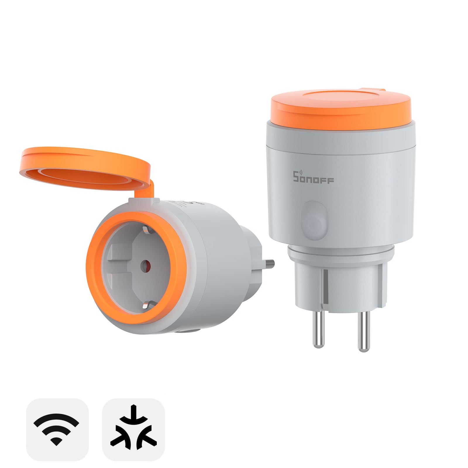 SONOFF S61s Esterno (Tipo F) Presa Intelligente Matter Over WiFi | S61STPF-PM-O