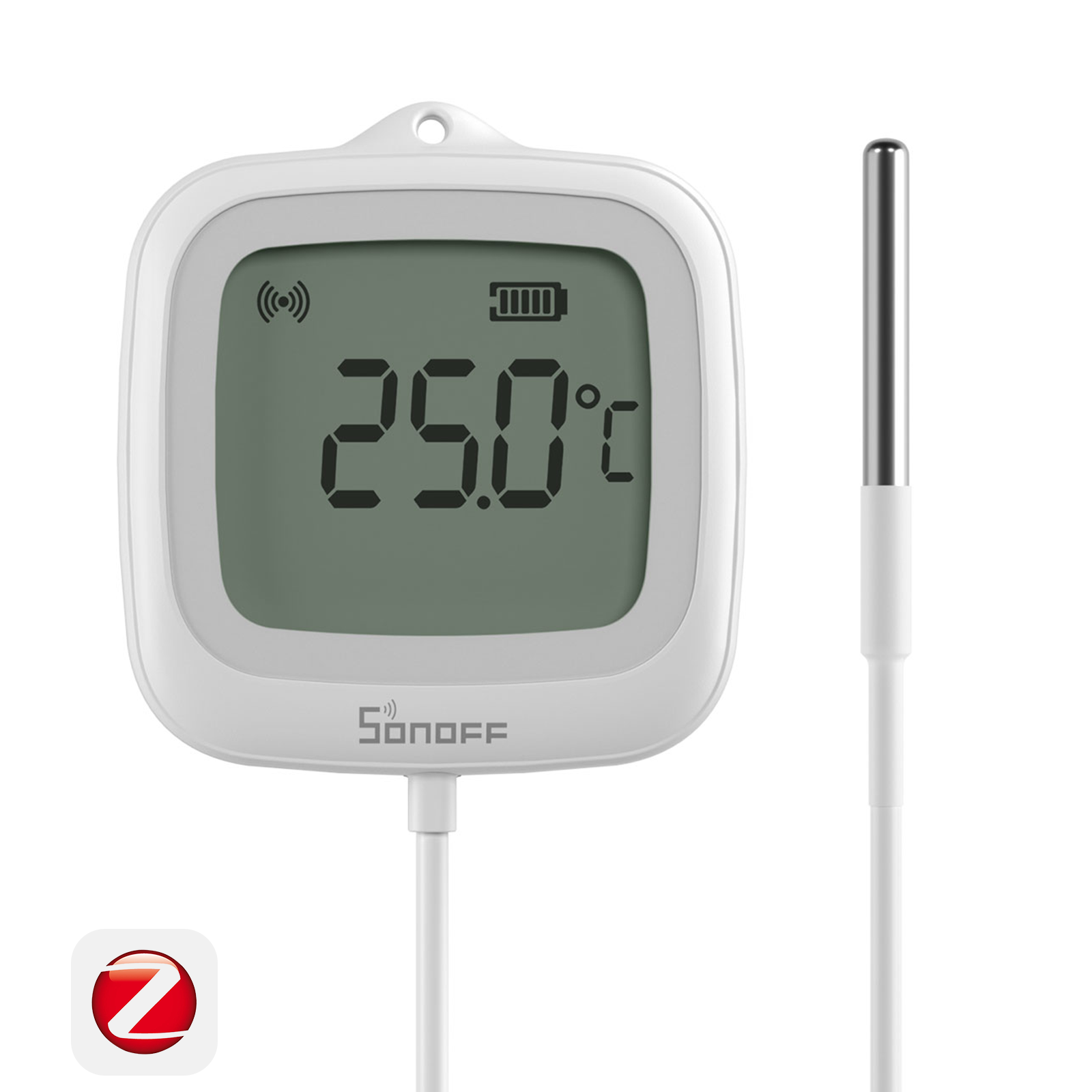 SONOFF SNZB-02LD IP65 Zigbee LCD Smart Thermometer (Probe Version)