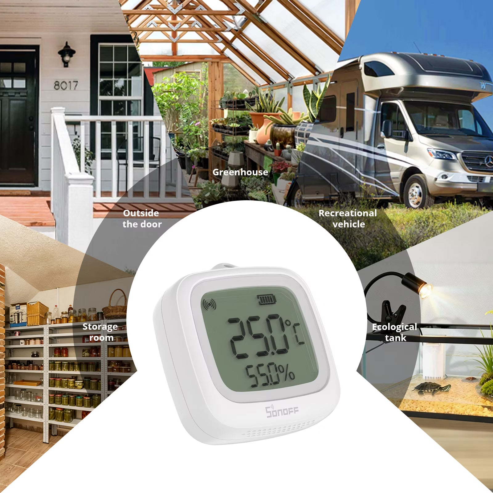 SONOFF SNZB-02WD IP65 Zigbee LCD  Smart Temperature Humidity Sensor