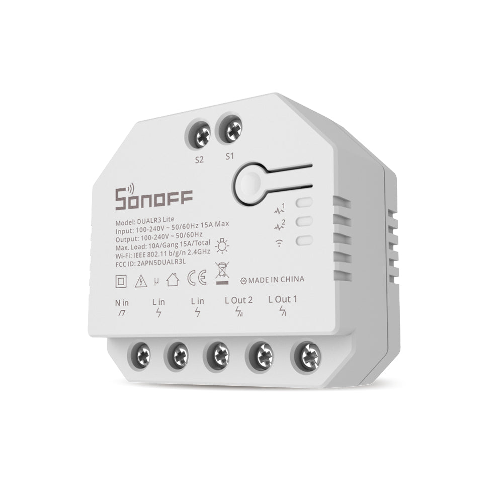 SONOFF DUALR3/DUALR3 Lite Dual-Relais Zwei-Wege-Leistungsmessung Smart Switch