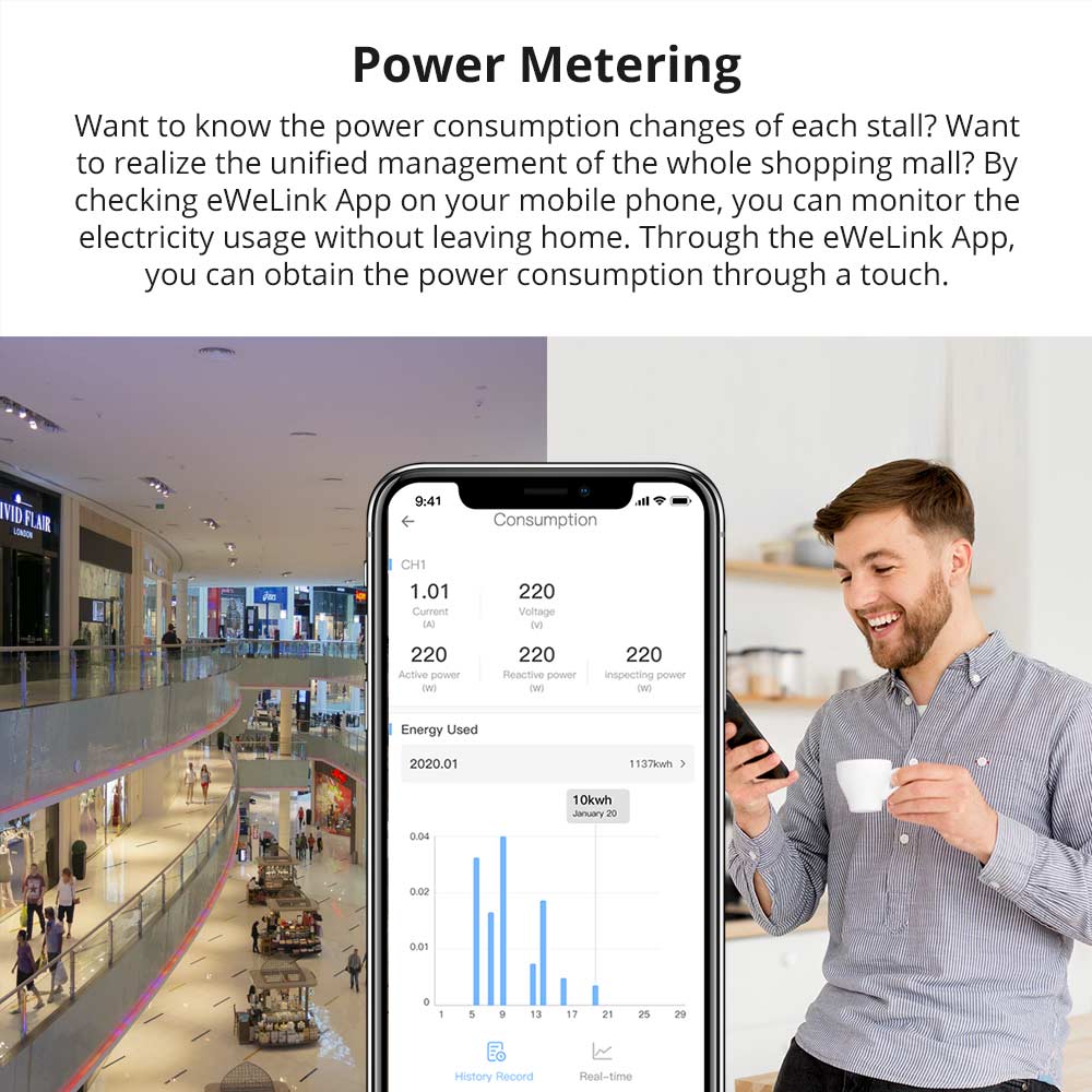 SONOFF Smart Stackable Power Meter