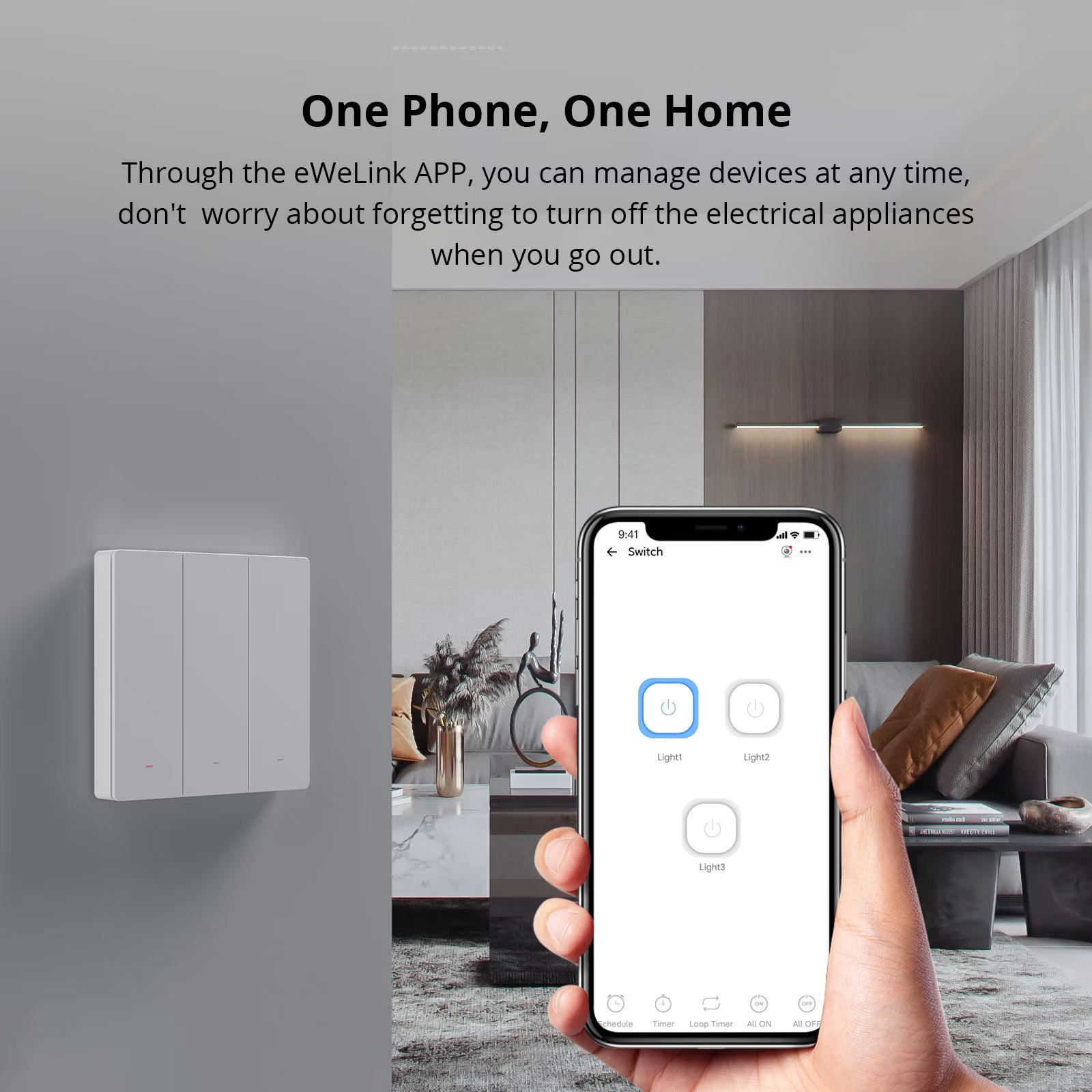 SONOFF Interrupteur mural intelligent SwitchMan-M5 Matter