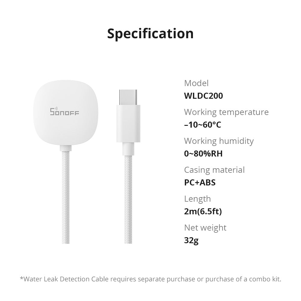 SONOFF Wasserleckerkennungskabel