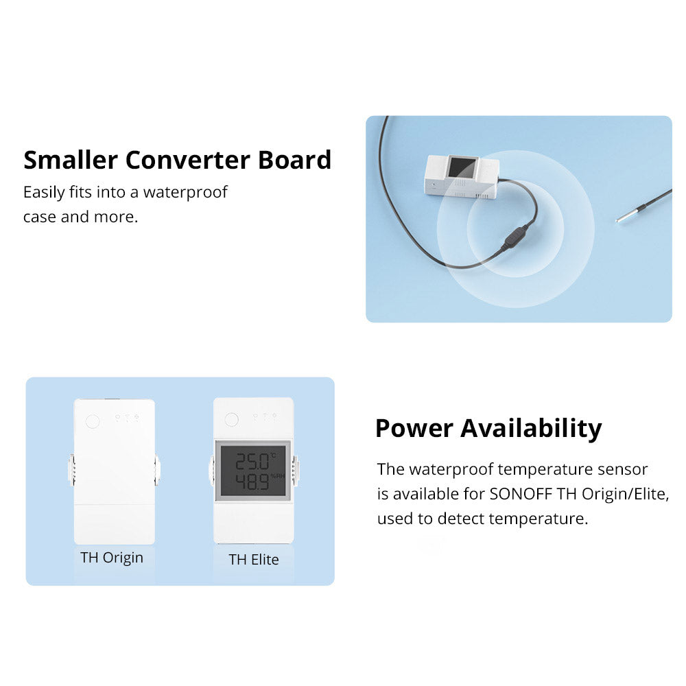 SONOFF Wasserdichter Temperatursensor für die TH-Serie