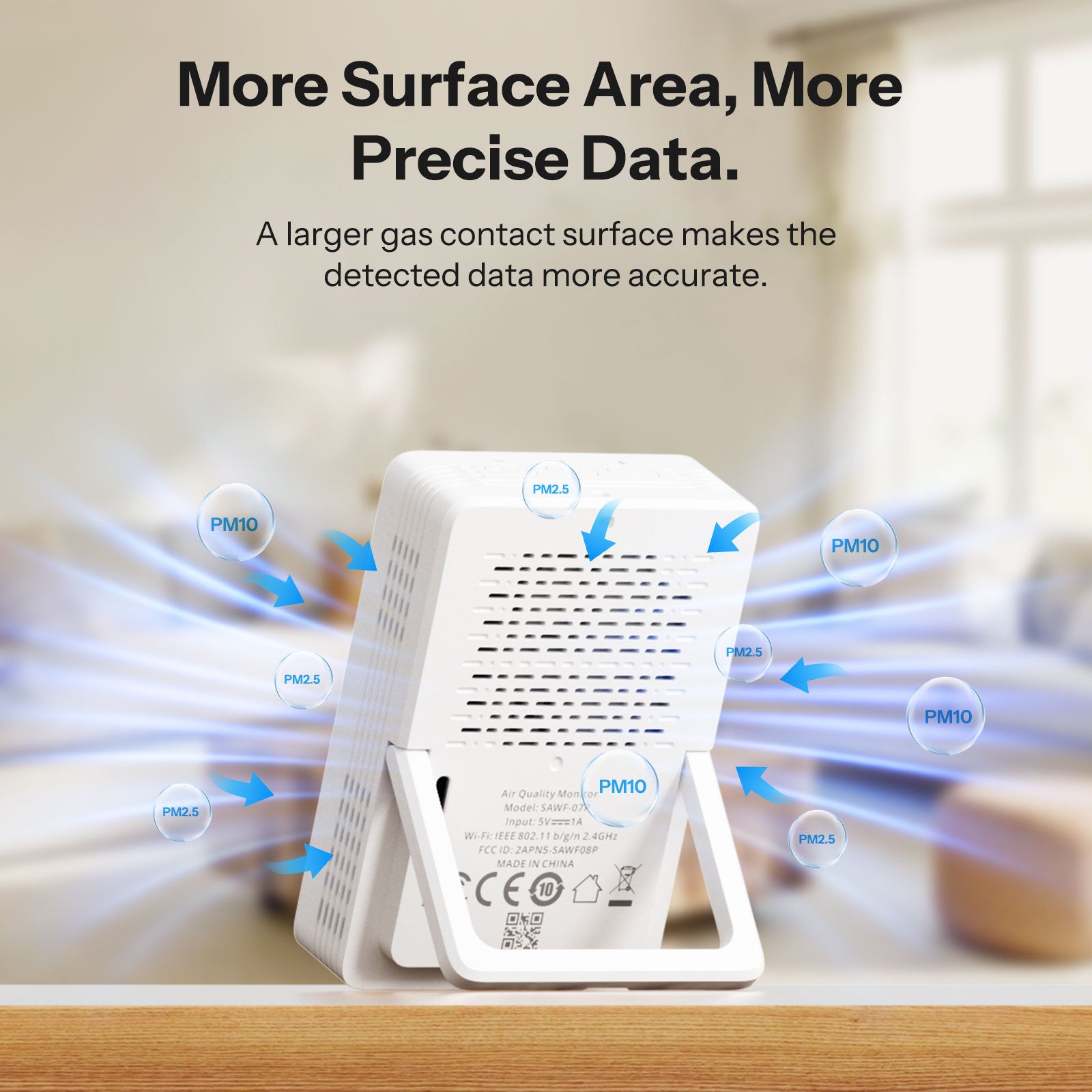 SONOFF AirGuard PM2.5/PM10 Matter Over Wi-Fi  Air Quality Monitor | SAWF-07P