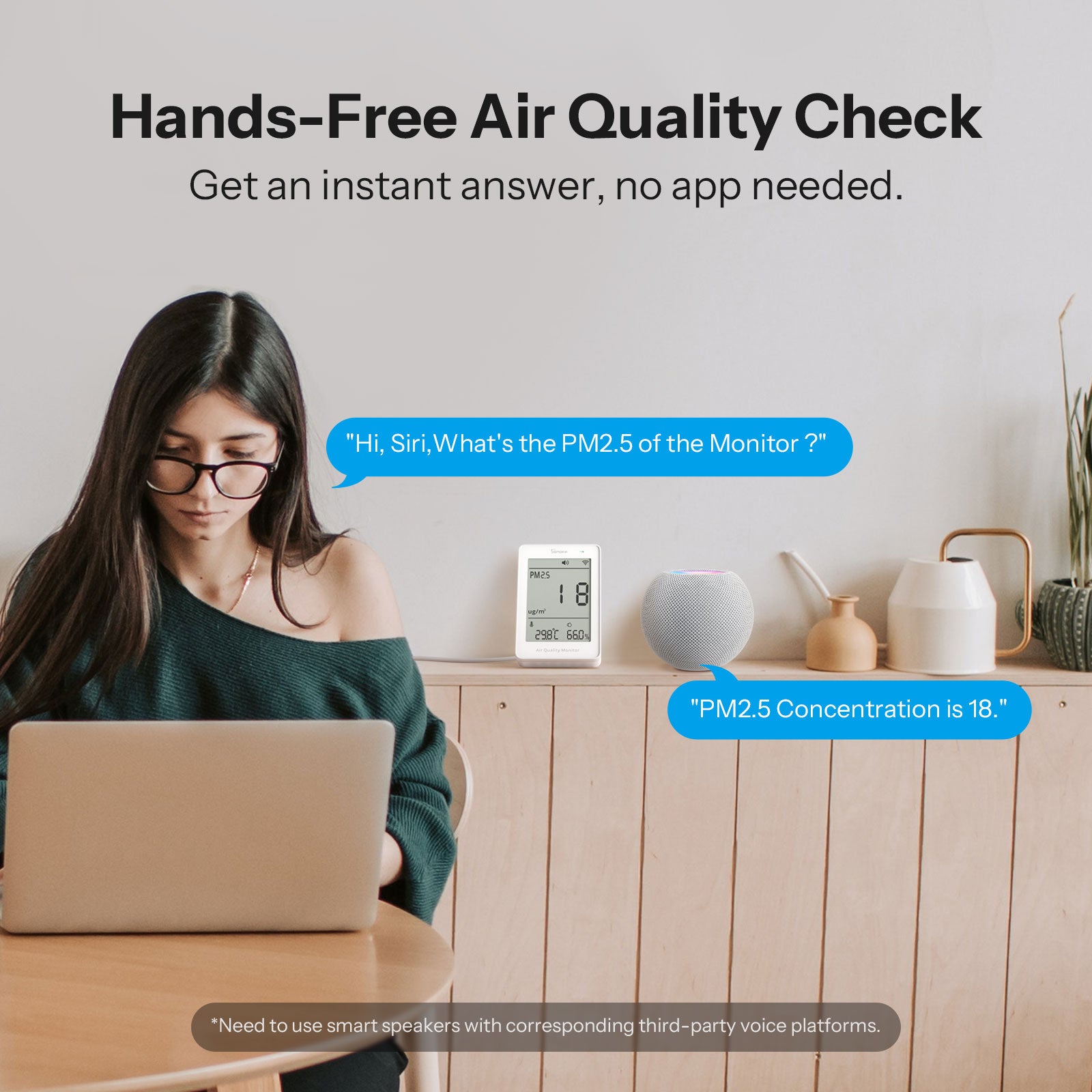 SONOFF AirGuard PM2.5/PM10 Matter Over Wi-Fi  Air Quality Monitor | SAWF-07P