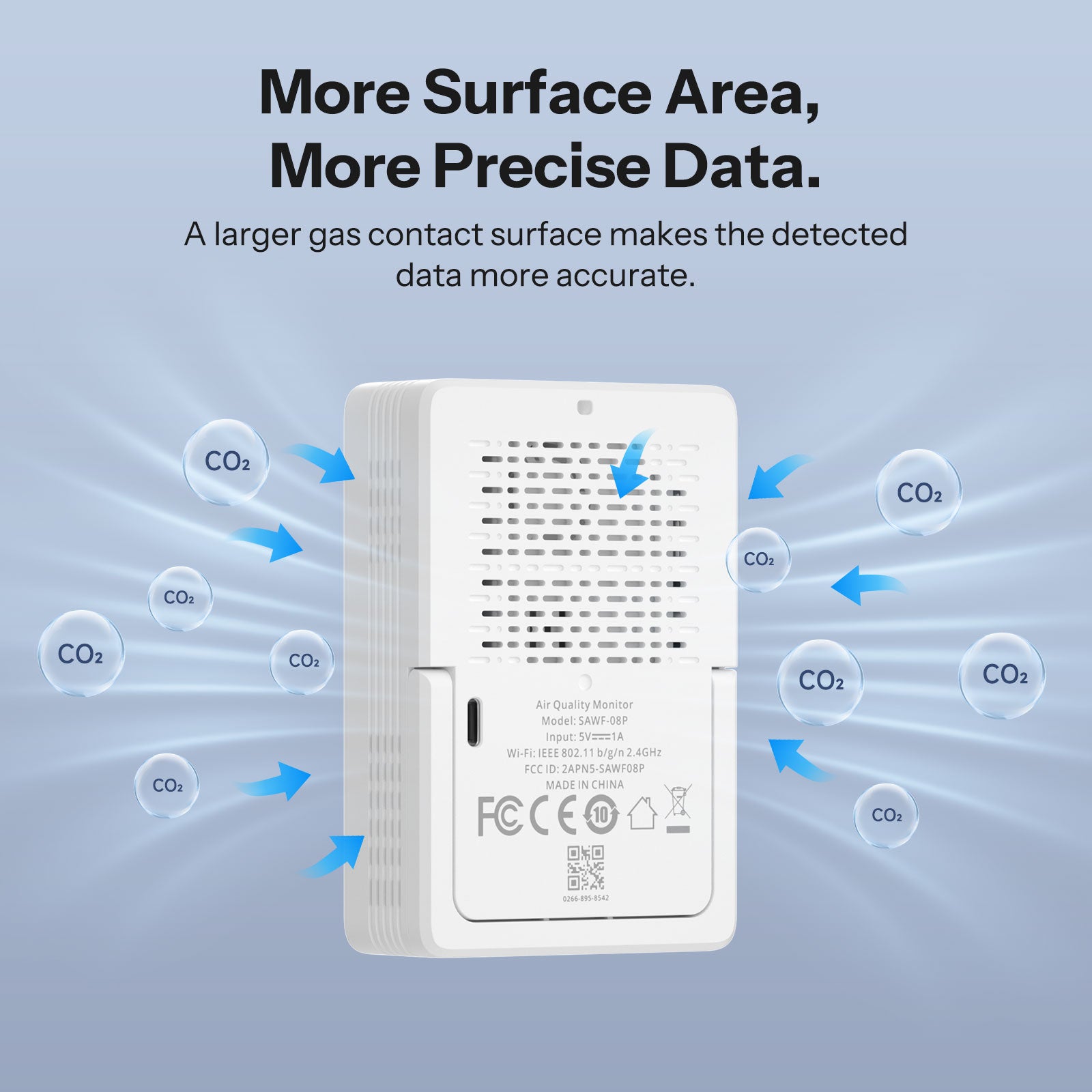 SONOFF AirGuard CO2  Matter Over Wi-Fi Air Quality Monitor | SAWF-08P
