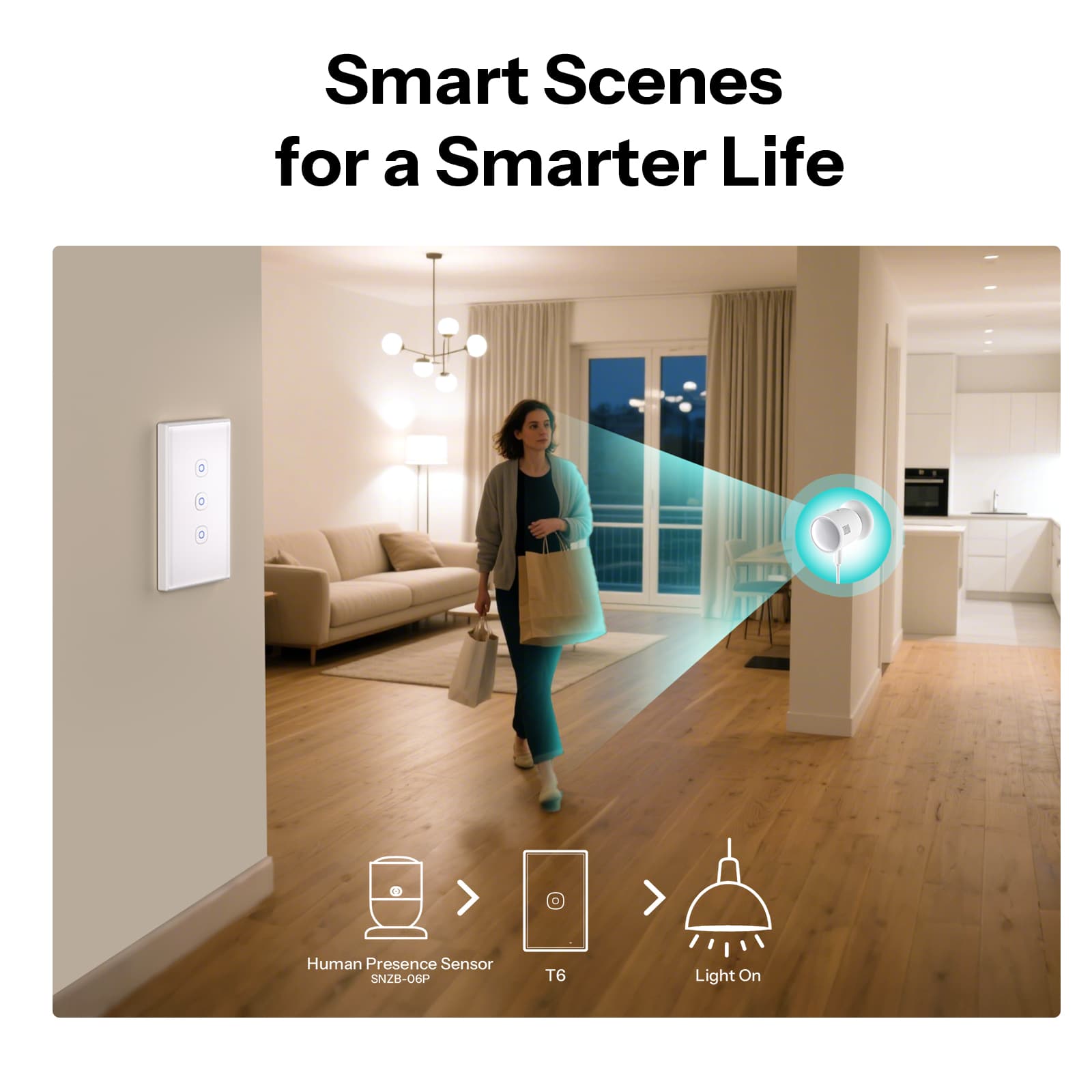 SONOFF TX Gen2 Smart Touch Wall Switch | T6 120 Type