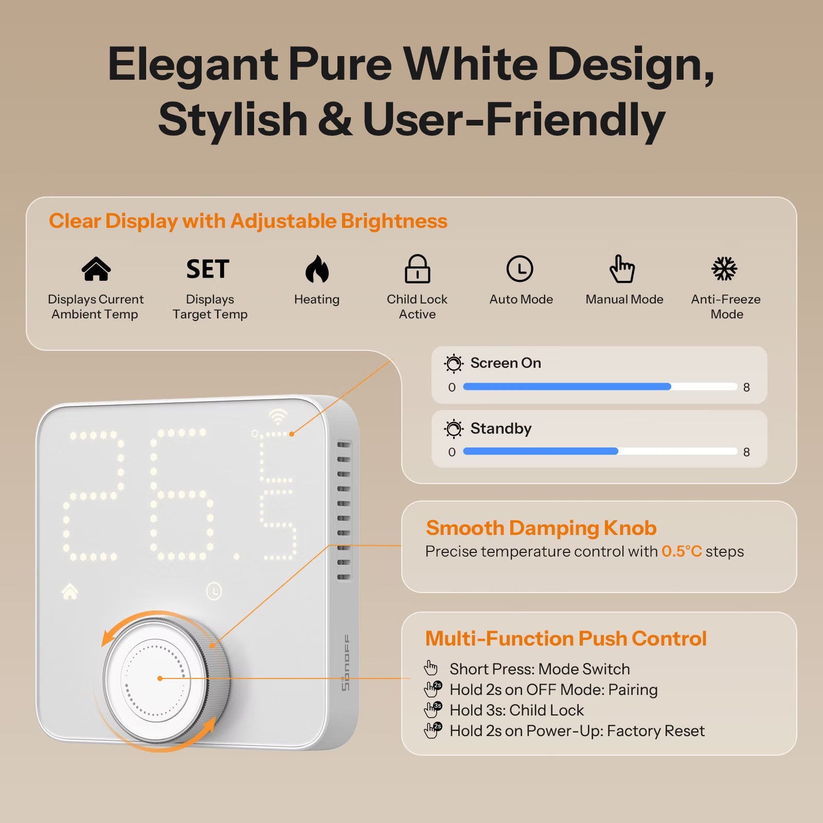 [Pre-Order] Termostato intelligente SONOFF Thermostat Core Zigbee | TP-WGZBA