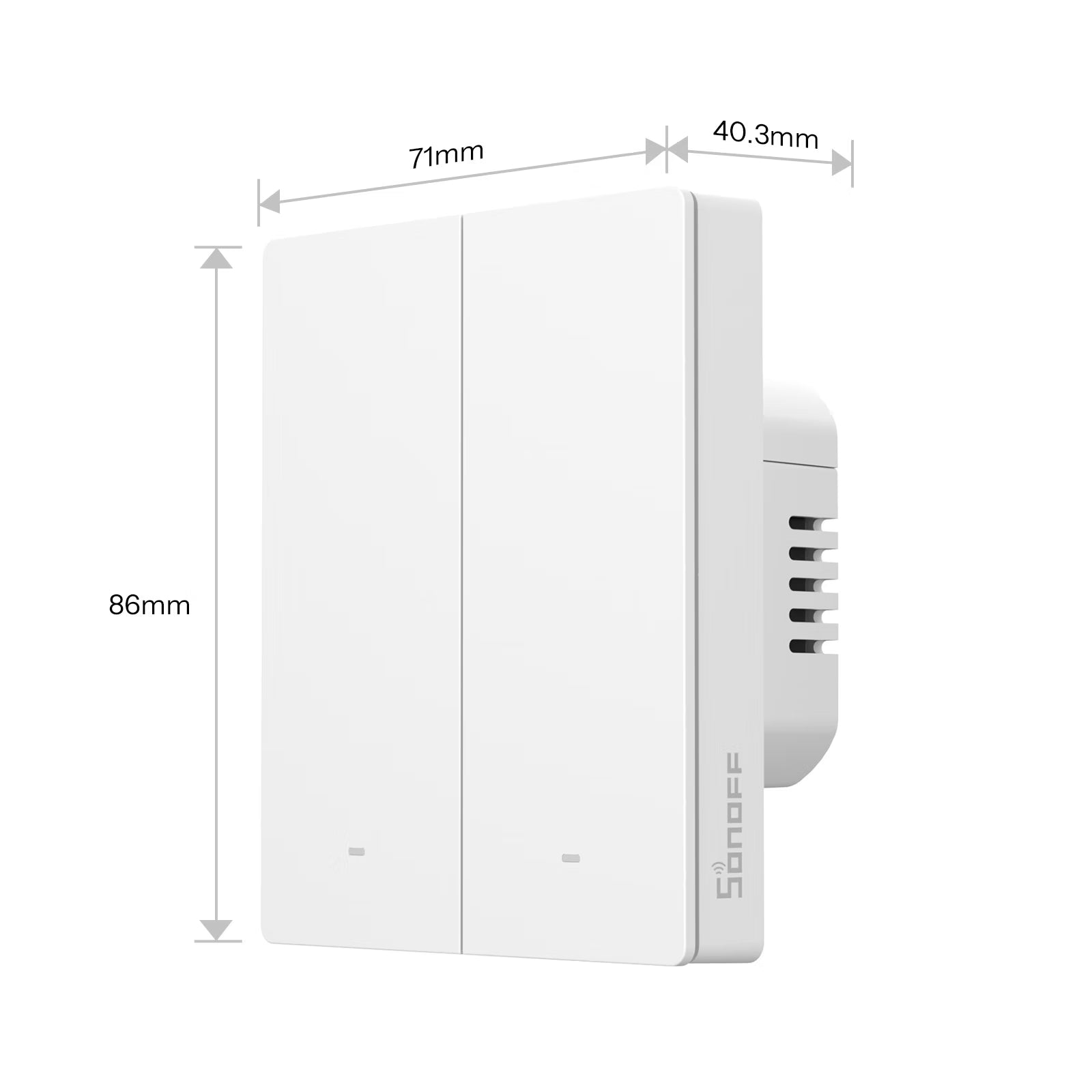 Interruptor de Parede Inteligente SONOFF SwitchMan Zigbee | Tipo ZBM5 80/86