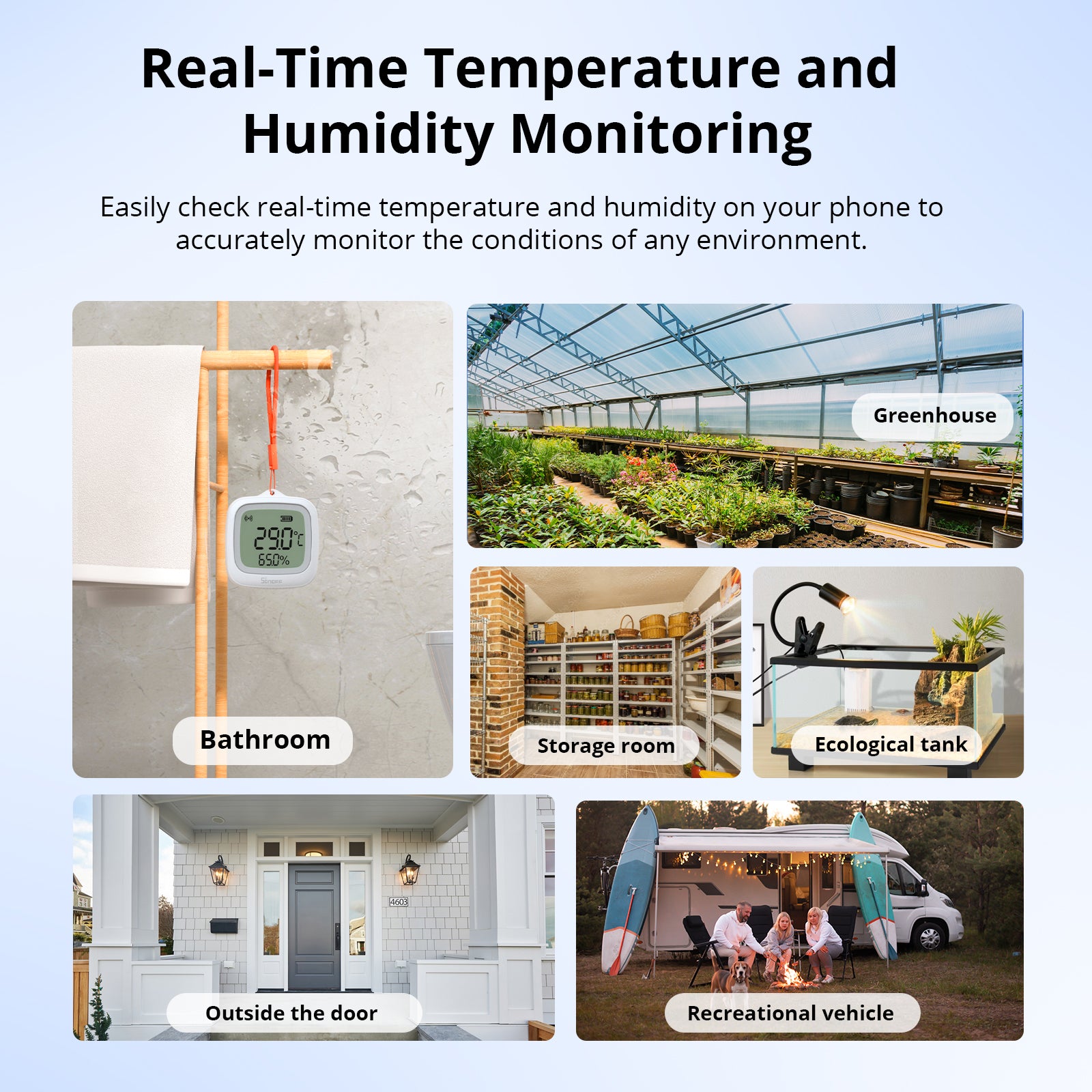 SONOFF SNZB-02WD IP65 Zigbee LCD Smart Temperatur Feuchtigkeitssensor