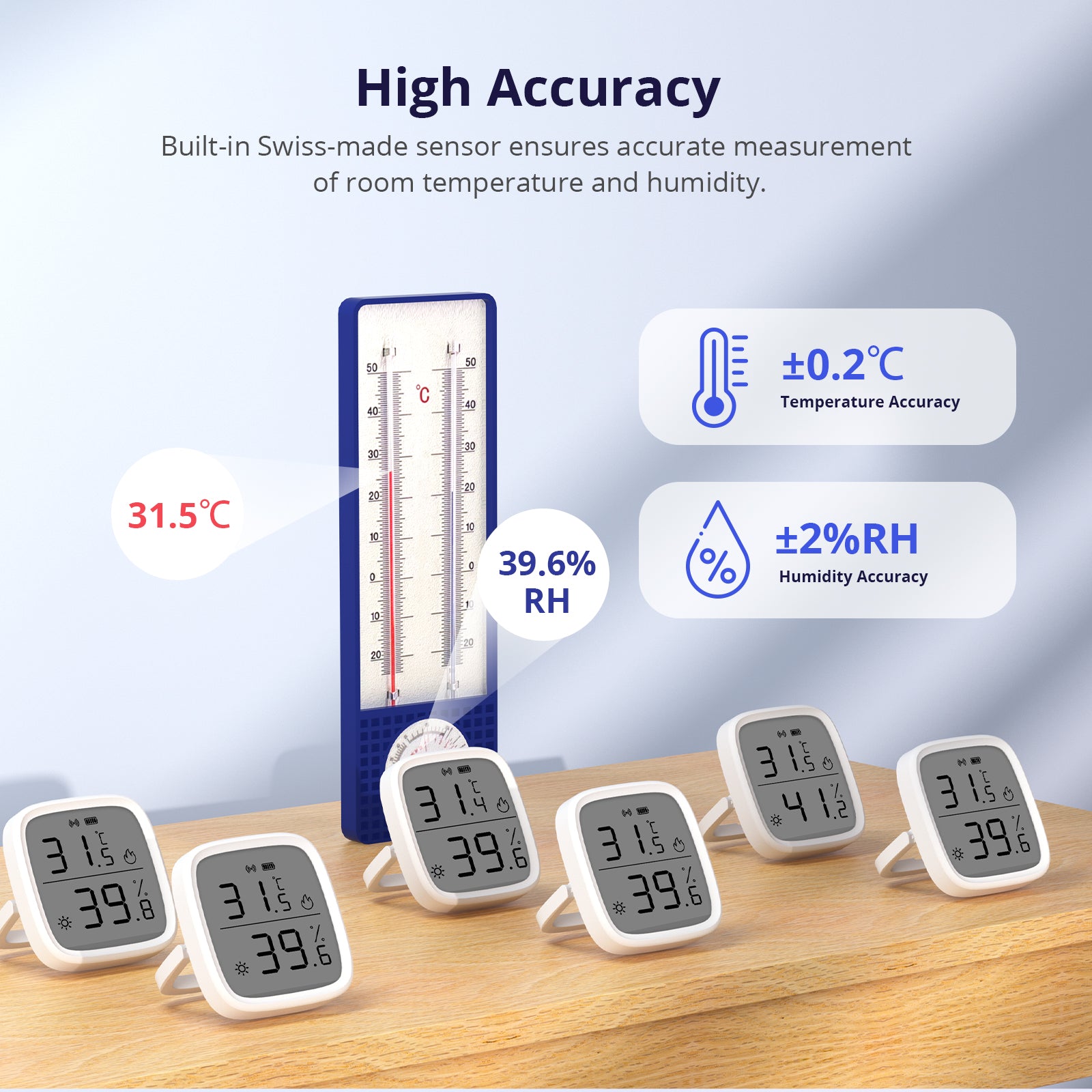 SONOFF SNZB-02D Zigbee LCD Smart Temperature Humidity Sensor